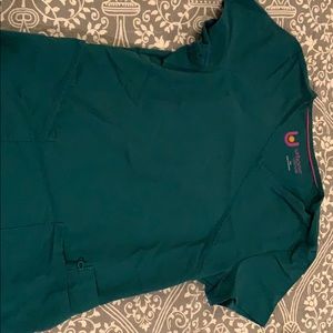 Urbane ultimate hunter green scrub top